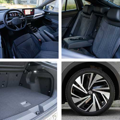 VW ID.5 prima pela condução. Custa desde 51 546 mil euros. É o mais barato dos três. 